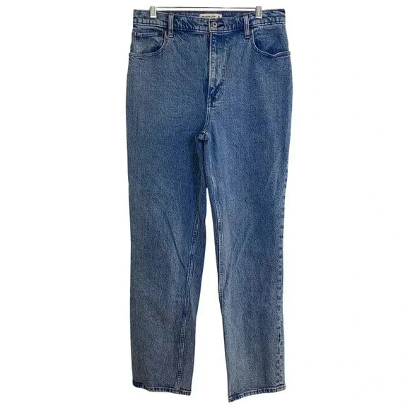 Abercrombie & Fitch Blue Straight Leg Jeans - Picture 4 of 16